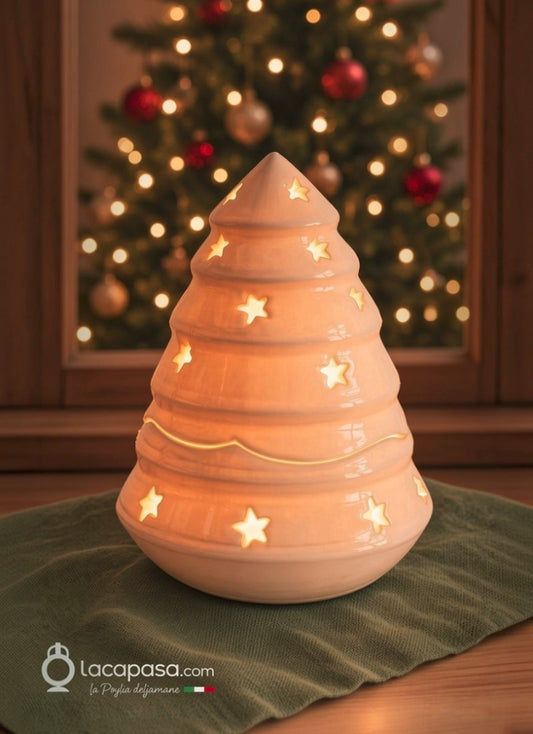 SAPIN BLANC - Bougeoir sapin de Noël