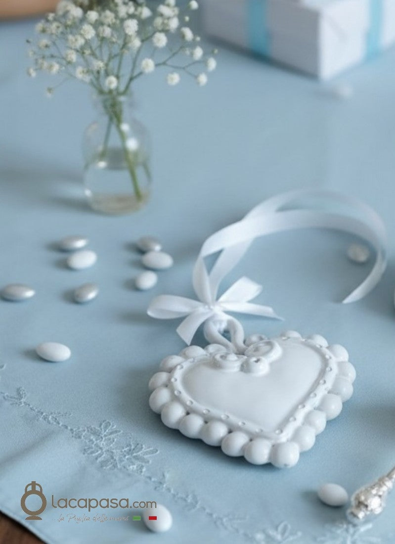 CUORE EX VOTO - Bomboniera in ceramica - Lacapasa.com