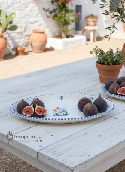 Ovale da portata in ceramica pugliese - Lacapasa.com