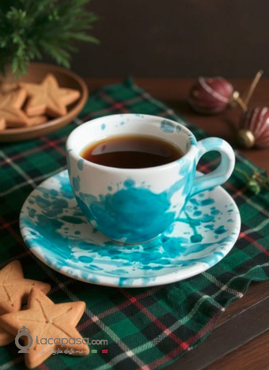 GOCCIA - Tasse à café en céramique - décor Macchia
