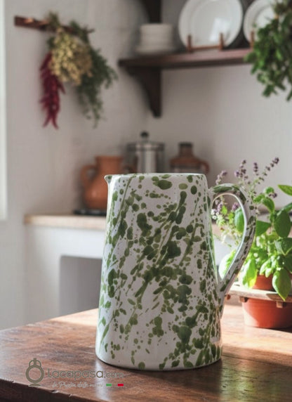 PRUNE - Pichet en céramique - décor Macchia