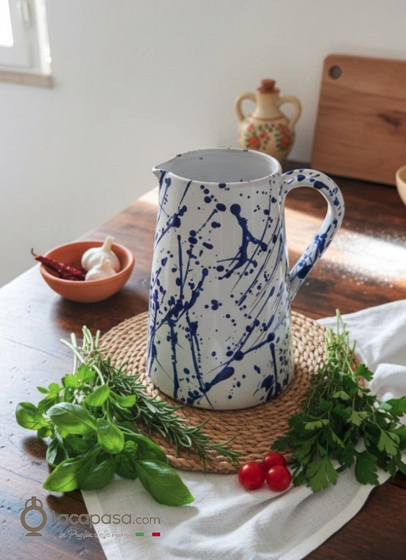 PRUNE - Pichet en céramique - décor Macchia