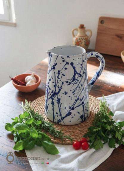 PRUNE - Pichet en céramique - décor Macchia