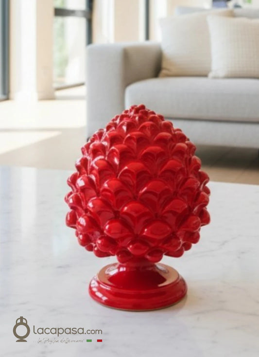 Pigna rossa in ceramica di Grottaglie - Lacapasa.com