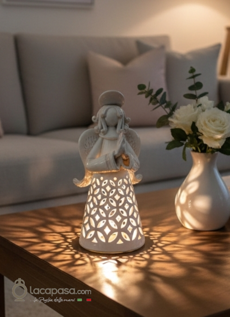 RAFFAELE - Angelo Lampada in ceramica - Lacapasa.com