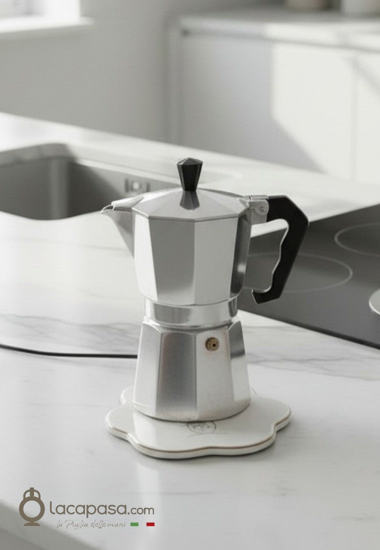 Sotto caffettiera bomboniera ceramica fico india - Lacapasa.com